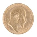 1910 Edward VII UK Full Sovereign Coin