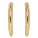 22ct Yellow Gold Diamond Cut Hoop Earrings