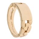9ct Yellow Gold Curb Patterned Signet Ring