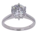 Platinum 2.35ct Brilliant Cut Diamond Solitaire Ring