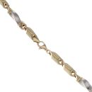14ct Yellow And White Gold Greek Key Chain 24"