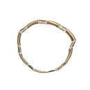 14ct Yellow And White Gold Greek Key Bracelet 8.5"