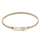 9ct Yellow Gold Rennie Mac Hinged Bangle