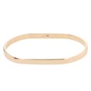 9ct Yellow Gold Oblong Plain Bangle