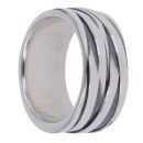 Silver Oxidised Band Signet Ring By Icesia
