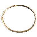 18ct Yellow Gold 0.35ct Brilliant Cut Diamond and Ruby Hinged Bangle