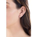 9ct White Gold 0.18ct Diamond Solitaire Stud Earrings