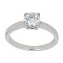 Platinum 0.70ct Brilliant Cut Diamond Solitaire Ring