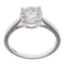 18ct White Gold 2.00ct Brilliant Cut Lab Grown Diamond Solitaire Ring