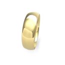 9ct Yellow Gold Traditional Court Wedding Band 6mm