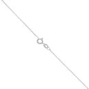 Silver Cubic Zirconia and Green Gemstone Cluster Pendant and Chain 18" By Icesia