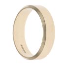 9ct Yellow Gold 5mm Bevelled Wedding Band