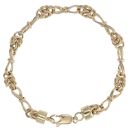 9ct Yellow Gold Fancy Bracelet 8"