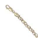 9ct Yellow and White Gold Fancy Bracelet 7"