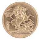 1913 George V Large Head Australia Full Sovereign Coin