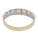 18ct Yellow Gold 0.50ct Brilliant Cut Diamond Half Eternity Ring