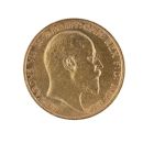 1910 Edward VII Large Head UK Half Sovereign Coin
