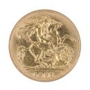 1907 Edward VII Large Head UK Half Sovereign Coin