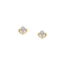 22ct Yellow Gold Cubic Zirconia Studs Baby Earring