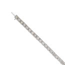 9ct White Gold 4.00ct Brilliant Cut Diamond Bracelet 7"