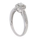 9ct White Gold 0.50ct Brilliant Cut Diamond Cluster Ring