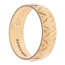 18ct Yellow Gold Patterned Wedding Band 5mm