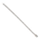 9ct White Gold 7.00ct Diamond Tennis Bracelet 7"