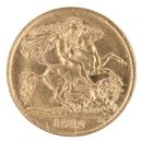 1912 George V Large Head UK Half Sovereign Coin