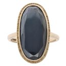 9ct Yellow Gold Hematite Ring