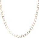 9ct Yellow Gold Square Curb Chain 22"