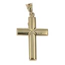 14ct Yellow And White Gold Crucifix Pendant