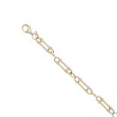 9ct Yellow Gold Fancy Bracelet 7.5"