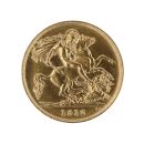 1912 George V Large Head UK Half Sovereign Coin