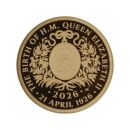 2026 The Centenary Of Queen Elizabeth II Alderney Full Sovereign Coin