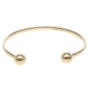9ct Yellow Gold Plain Torque Bangle