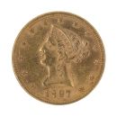 1897 Eagle Liberty 10 Dollars USA Coin