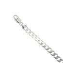 Silver Square Curb Bracelet 8"