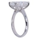 9ct White Gold 5.00ct Radiant Cut Lab Grown Diamond Solitaire Ring