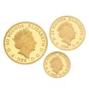 2018 The Britannia Premium UK Coins Set of 3 with Proof
