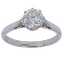 18ct White Gold 1.00ct Brilliant Cut Diamond Solitaire Ring
