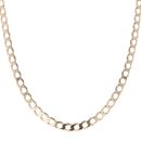 9ct Yellow Gold Curb Chain 22"