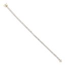 18ct Yellow Gold 8.20ct Brilliant Cut Diamond Tennis Bracelet 7"