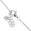 Silver Square Cubic Zirconia Pendant And 16" Chain by Icesia