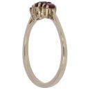 9ct Yellow Gold Garnet Three Stone Ring