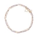9ct Yellow Gold 6.00ct Diamond Bracelet 7"