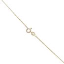 9ct Yellow Gold Garnet Wreath Pendant and Chain 18"