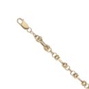 9ct Yellow Gold Fancy Bracelet 8"