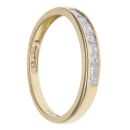 18ct Yellow Gold 0.30ct Princess Cut Diamond Eternity Ring