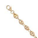 14ct Yellow Gold Button Bracelet 8.5"