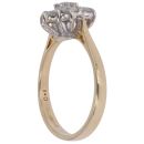 18ct Yellow Gold 1.00ct Brilliant Cut Diamond Cluster Ring